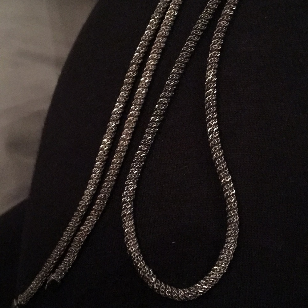 Sterling silver sparkling necklace VTG